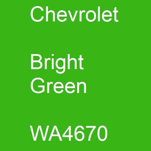 Chevrolet, Bright Green, WA4670.